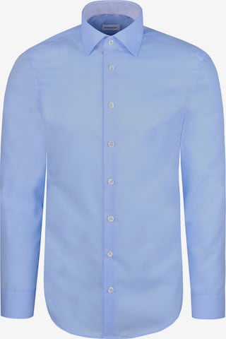 Coupe regular Chemise business 'Schwarze Rose' SEIDENSTICKER en bleu : devant