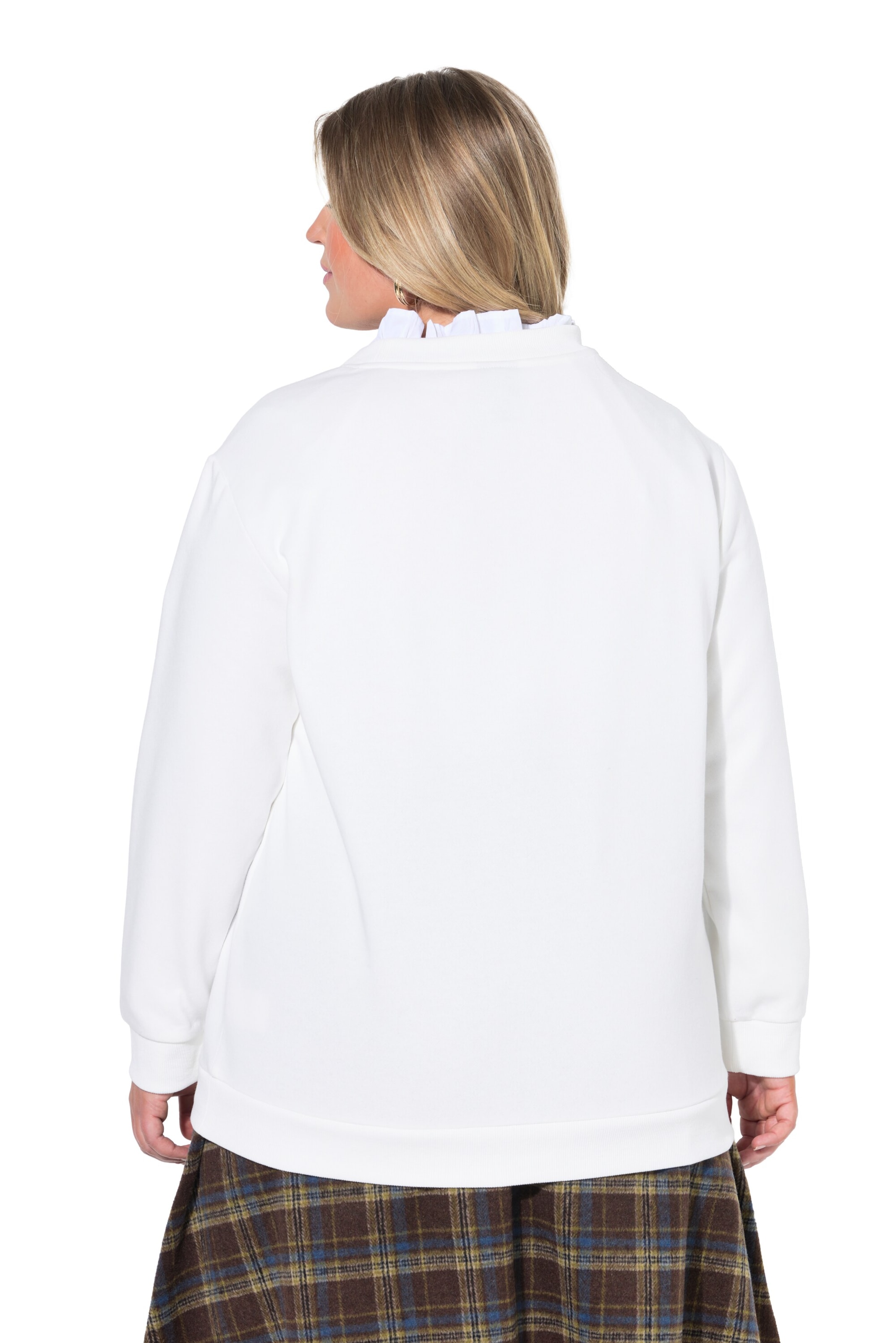 Ulla Popken Sweatshirt in White