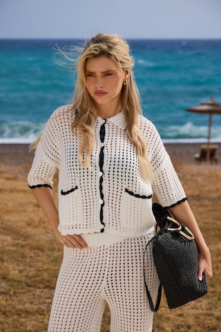 Cardigan South Beach en blanc