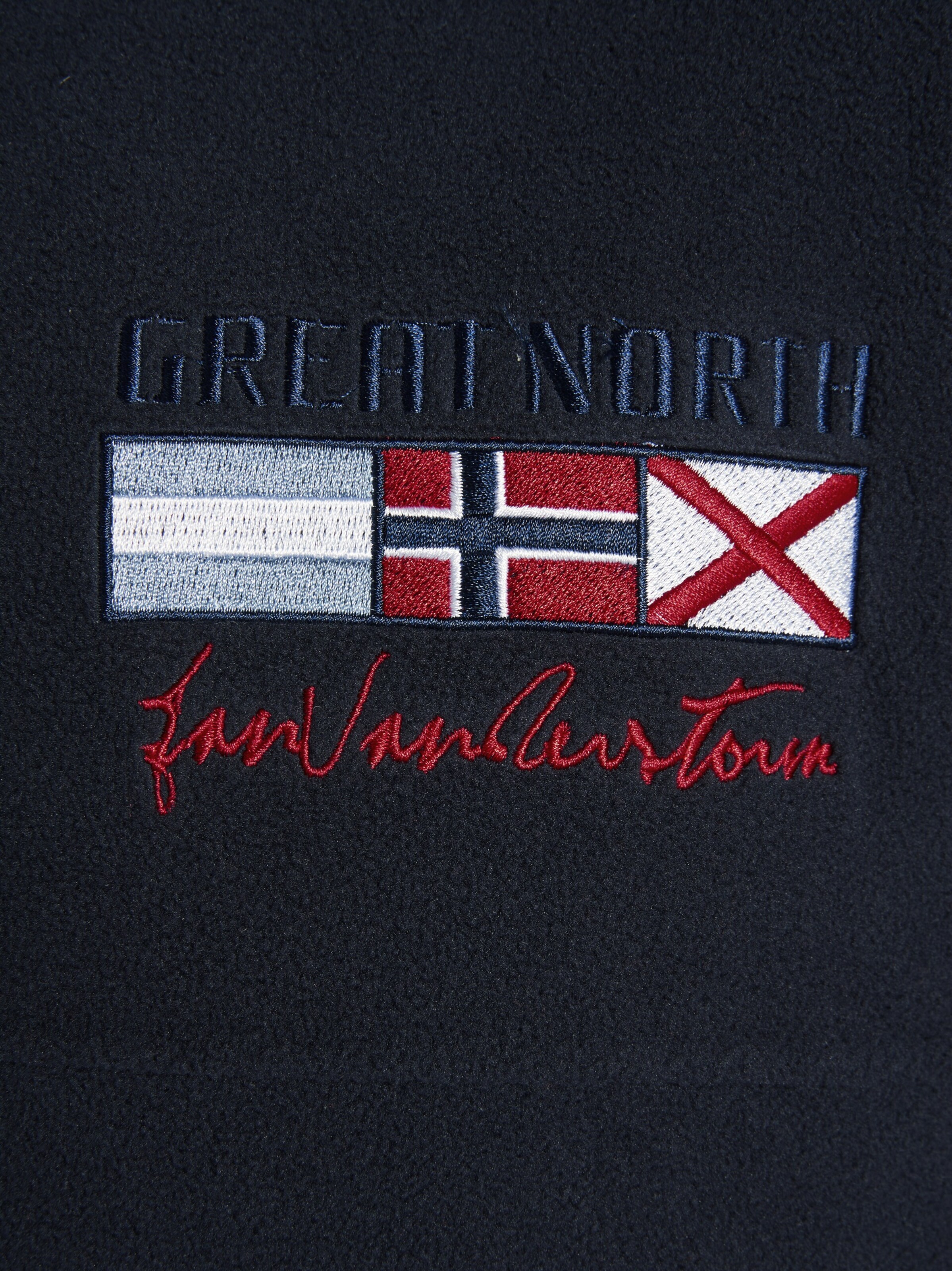 Jan Vanderstorm Fleece-Sweatshirt ' Sietse ' in Blau