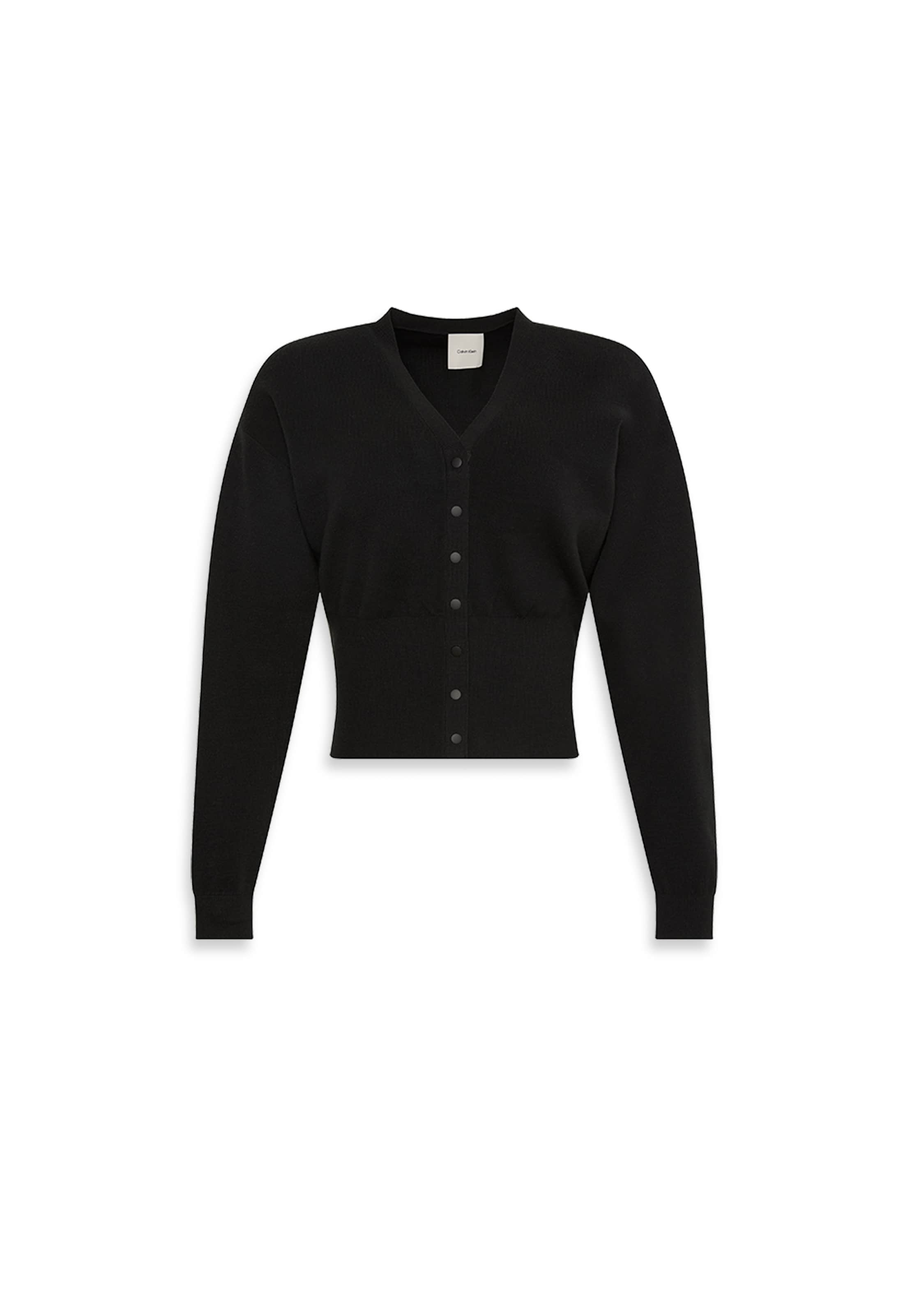Calvin Klein Knit cardigan in Black: front