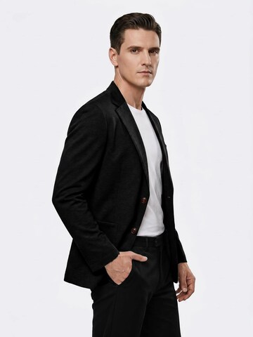 ALLTHEMEN Regular fit Suit Jacket 'Welle' in Black
