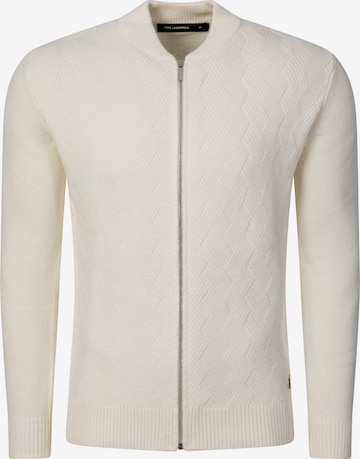 Karl Lagerfeld Strickjacke in Beige: Vorderseite