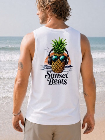 Neverless Shirt 'Ananas' in White