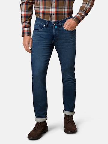 PIERRE CARDIN Slimfit Jeans 'Lyon' in Blauw: voorkant