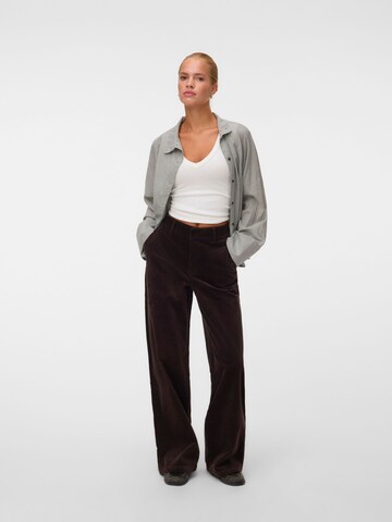 VERO MODA - Loosefit Pantalón 'VMCORA' en marrón: frente