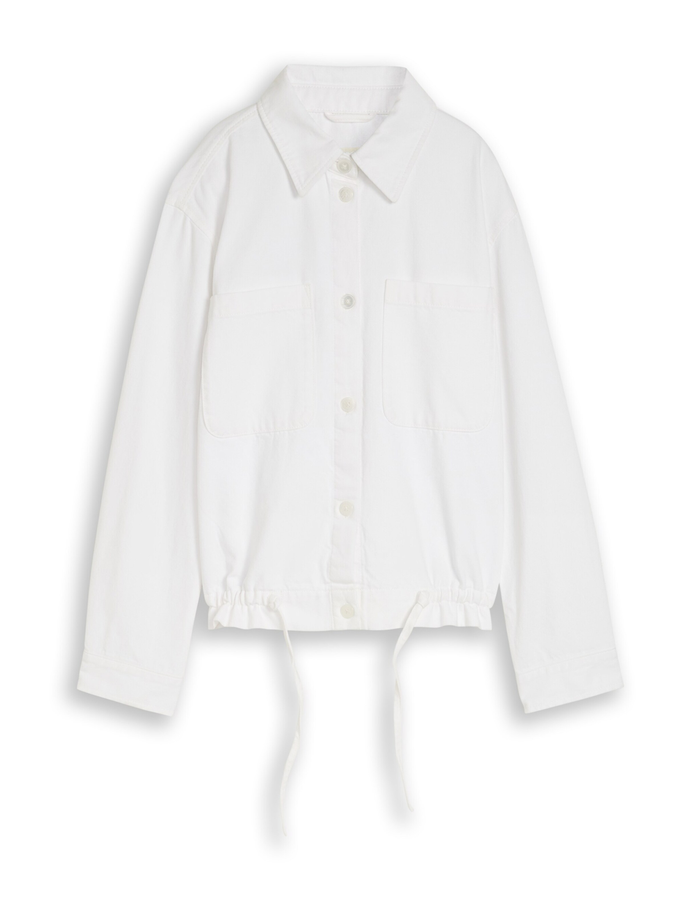 TOM TAILOR DENIM Between-season jacket in White: front