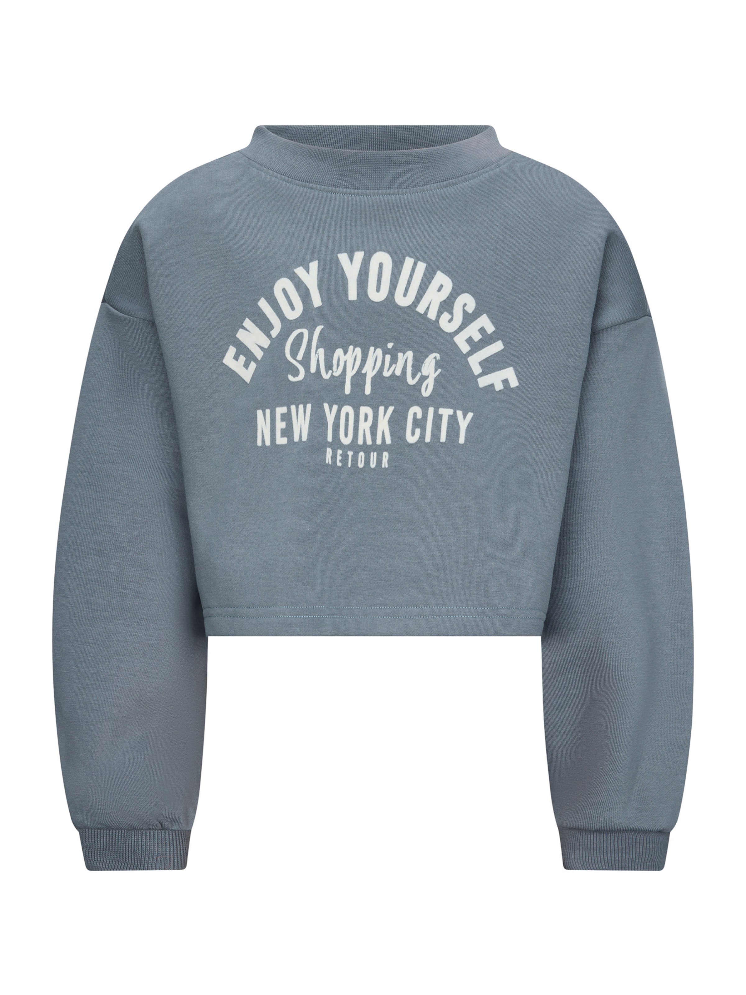 Retour Jeans Sweatshirt 'Puck' in Grey: front