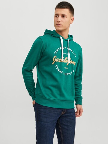 JACK & JONES Суичър 'ANDY' в зелено: отпред