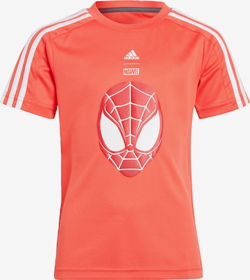 ADIDAS PERFORMANCE Performance Shirt 'Marvel Spider-Man' in Red: front