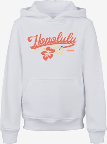 F4NT4STIC Sweatshirt 'Honolulu' in Wit: voorkant