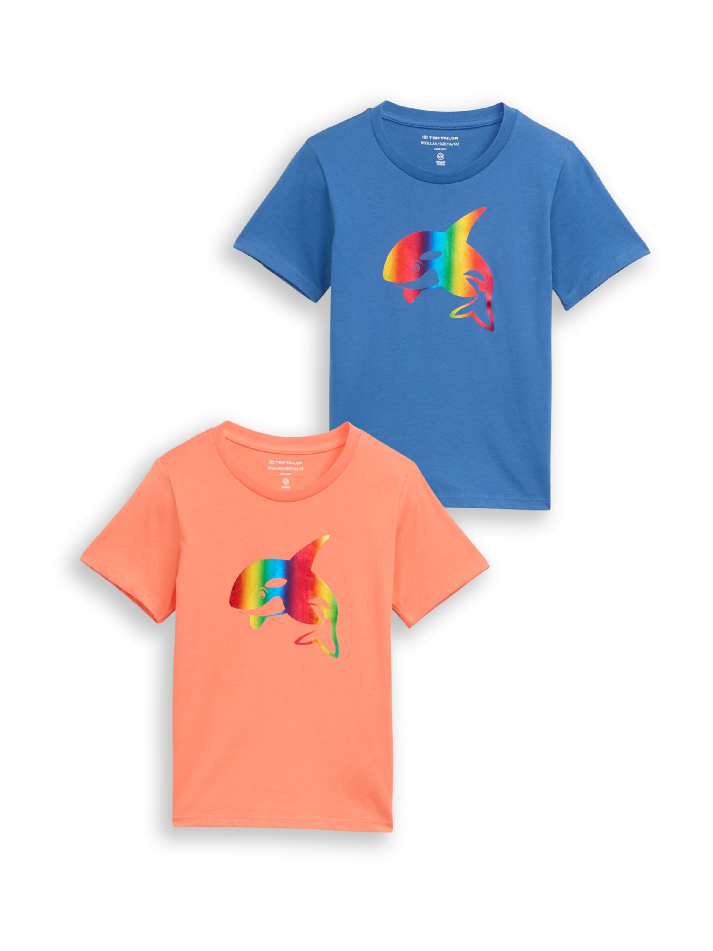 TOM TAILOR Shirt in Blauw: voorkant