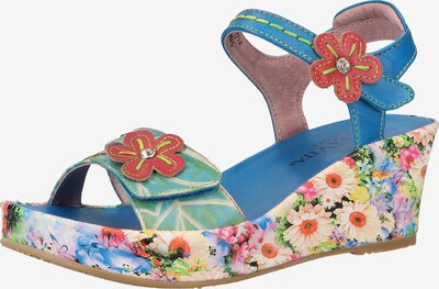 Laura Vita Sandales à lanières en bleu / mélange de couleurs, Vue avec produit