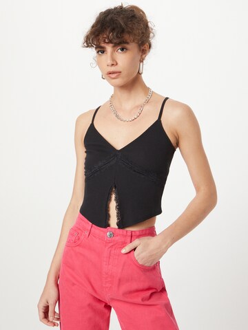 HOLLISTER Top in Zwart: voorkant