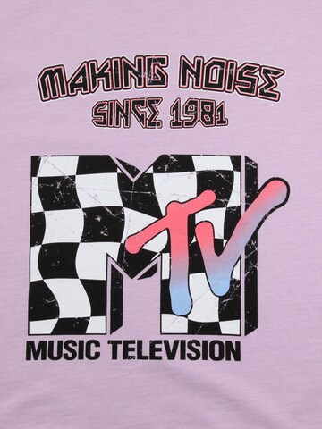 Recovered T-Shirt 'Mtv Make Noise 1981' in Lila