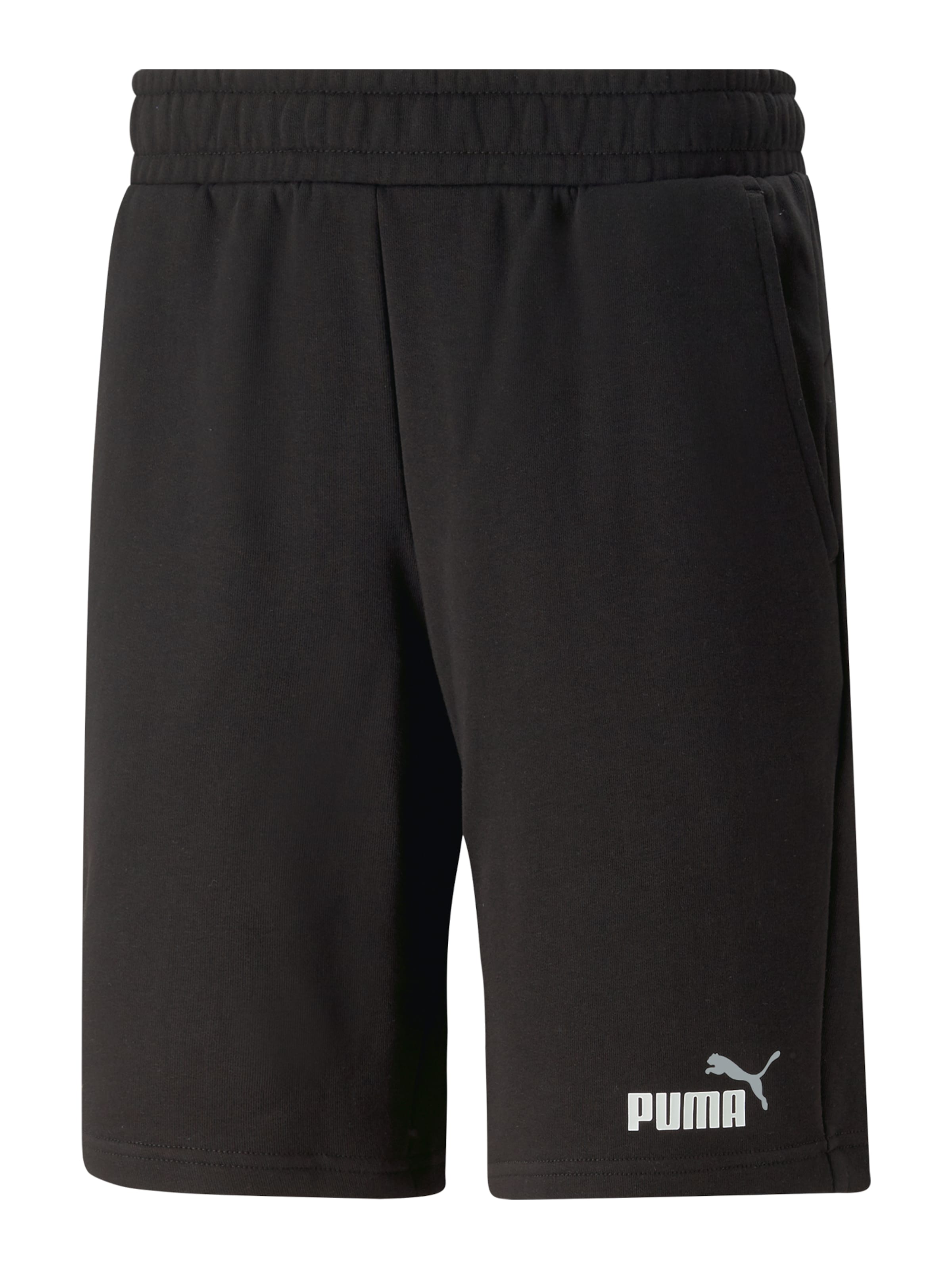 Regular Pantaloni sport 'ESS+' de la PUMA pe negru: față