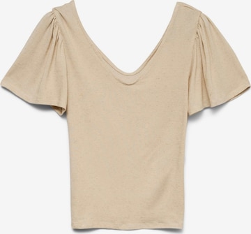 T-shirt 'VMGina' VERO MODA en beige : devant