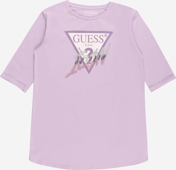 T-Shirt GUESS en violet : devant