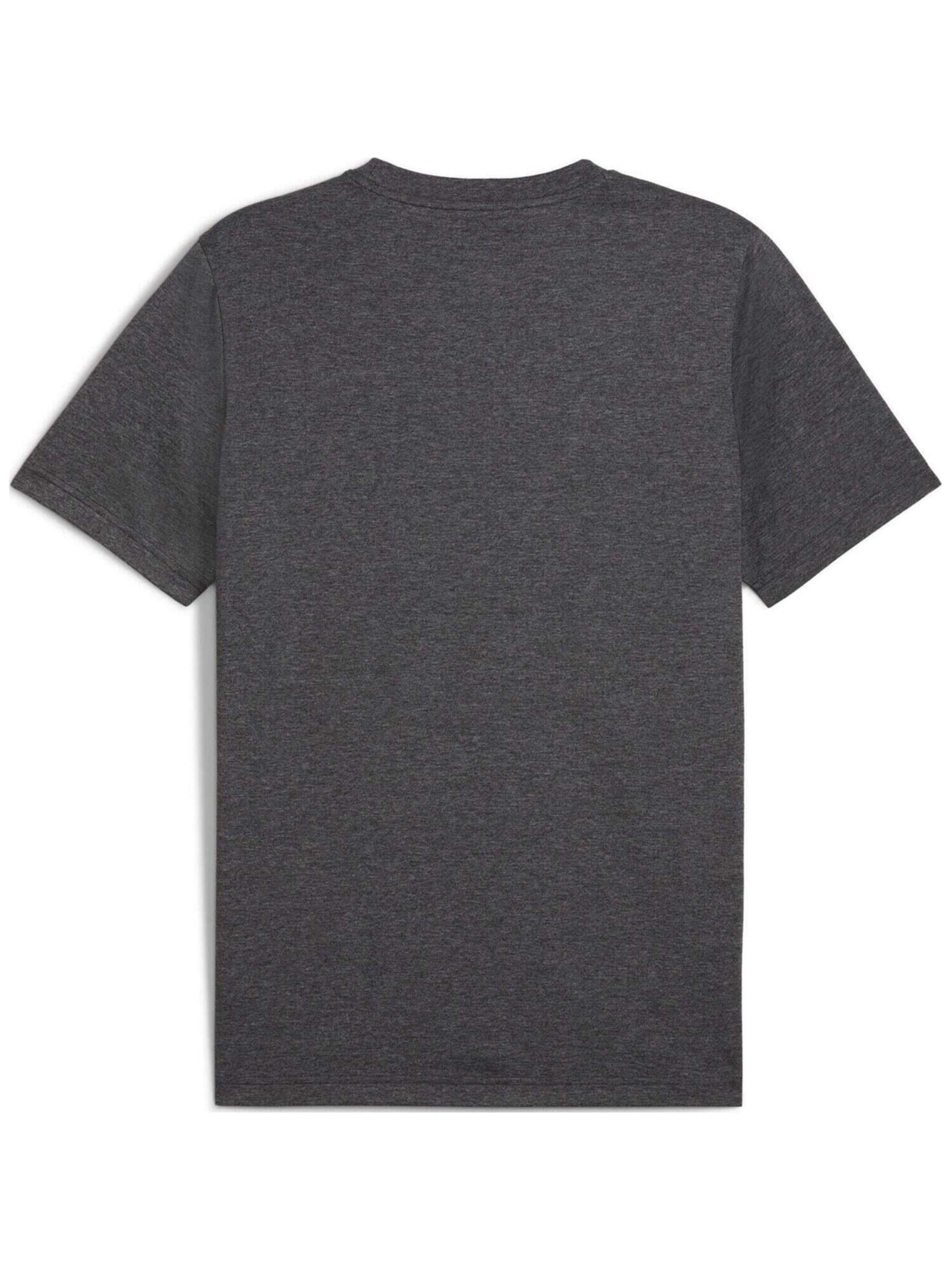 PUMA Shirt 'Puma Ess No. 1 Logo Heather Tee' in Grey