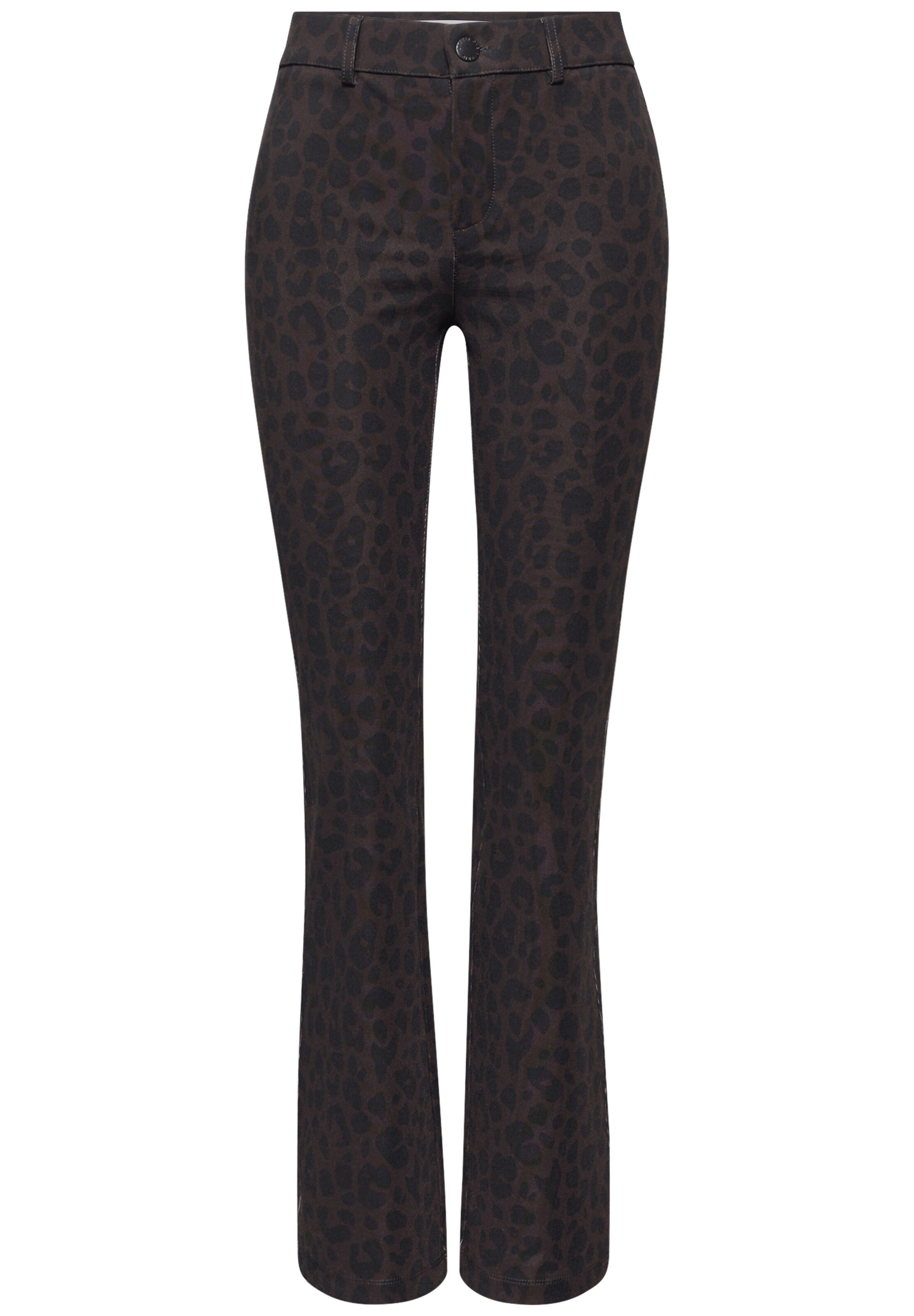 Street One Studio Skinny Pants in Brown: front