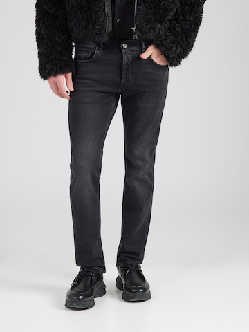 Coupe slim Jean 'JACK' Karl Lagerfeld en gris : devant