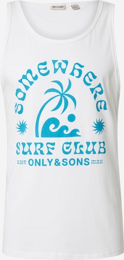 Only & Sons T-Krekls 'ONSMATTEO', krāsa - debeszils / balts, Preces skats