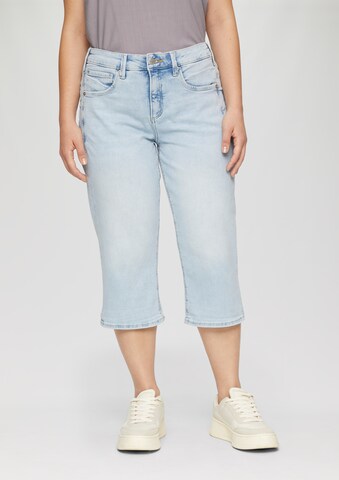 Coupe slim Jean QS en bleu : devant