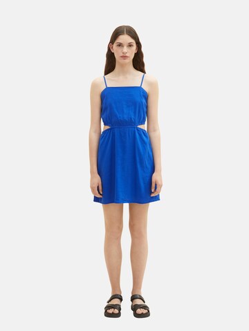 TOM TAILOR DENIM Summer Dress in Blue: front