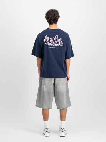 T-Shirt 'Studio Edition' ALPHA INDUSTRIES en bleu