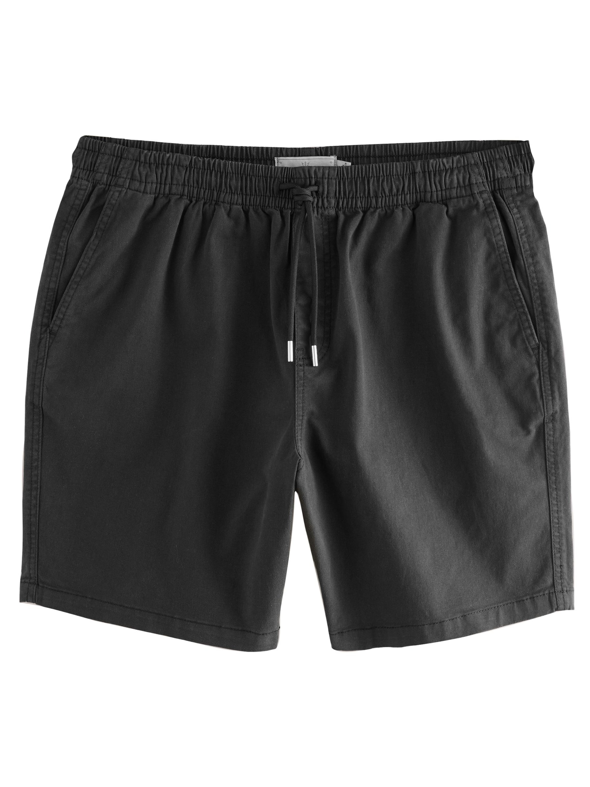 Next Štandardný strih Chino nohavice - Čierna: predná strana