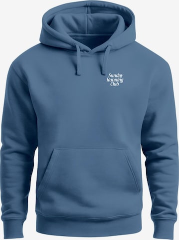 Neverless Sweatshirt 'Sunday Running Club' in Blue: front