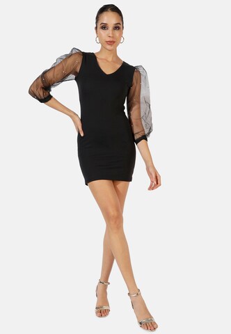 Campus Sutra Cocktail Dress 'Aida' in Black