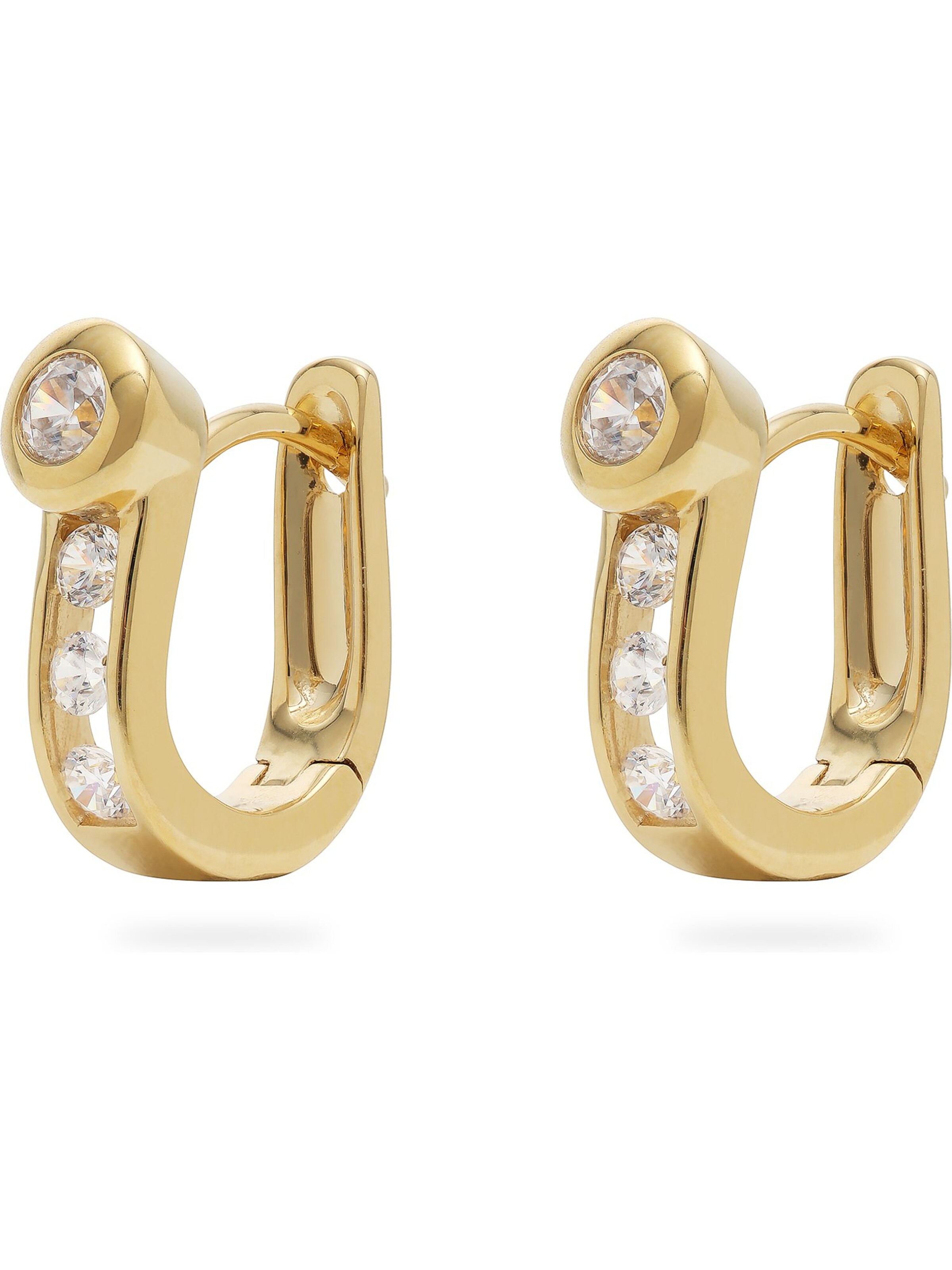 CHRIST Earrings in Gold: front