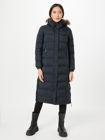 Superdry Winter Coat in Black: front