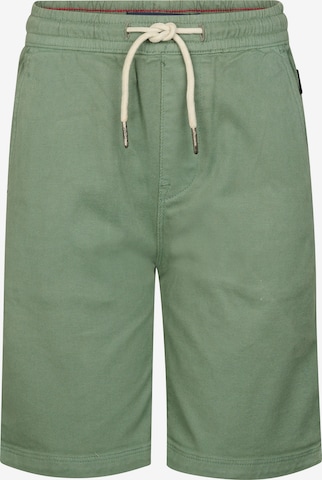 Petrol Industries Trousers in Green: front