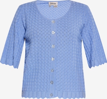 Sidona Knit Cardigan in Blue: front