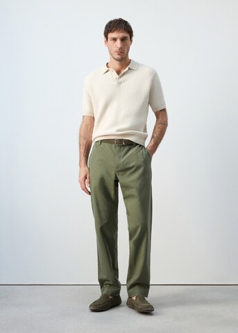 MANGO MAN Regular Hose 'Elian' in Grün