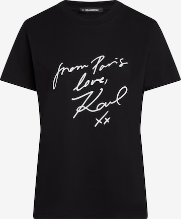 Karl Lagerfeld Paita 'With Love' värissä musta: etupuoli