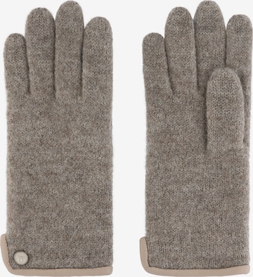 Roeckl Full Finger Gloves in Beige: front