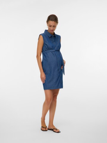 MAMALICIOUS - Vestido camisero 'MLJAMAICA LIA' en azul: frente