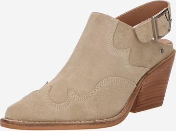 BRONX - Zapatos destalonado en beige: frente