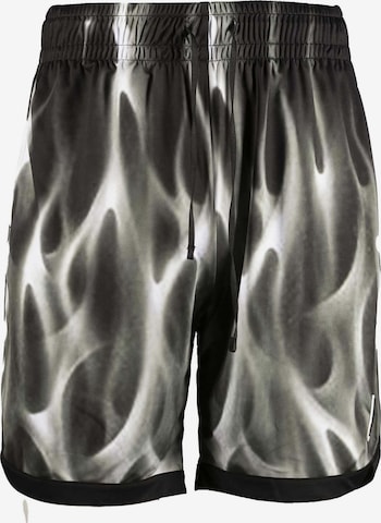 NYTROSTAR Loose fit Workout Pants in Black: front