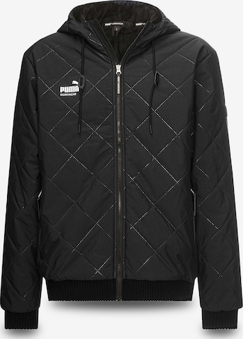 PUMA Workwear Winter Jacket in Black: front