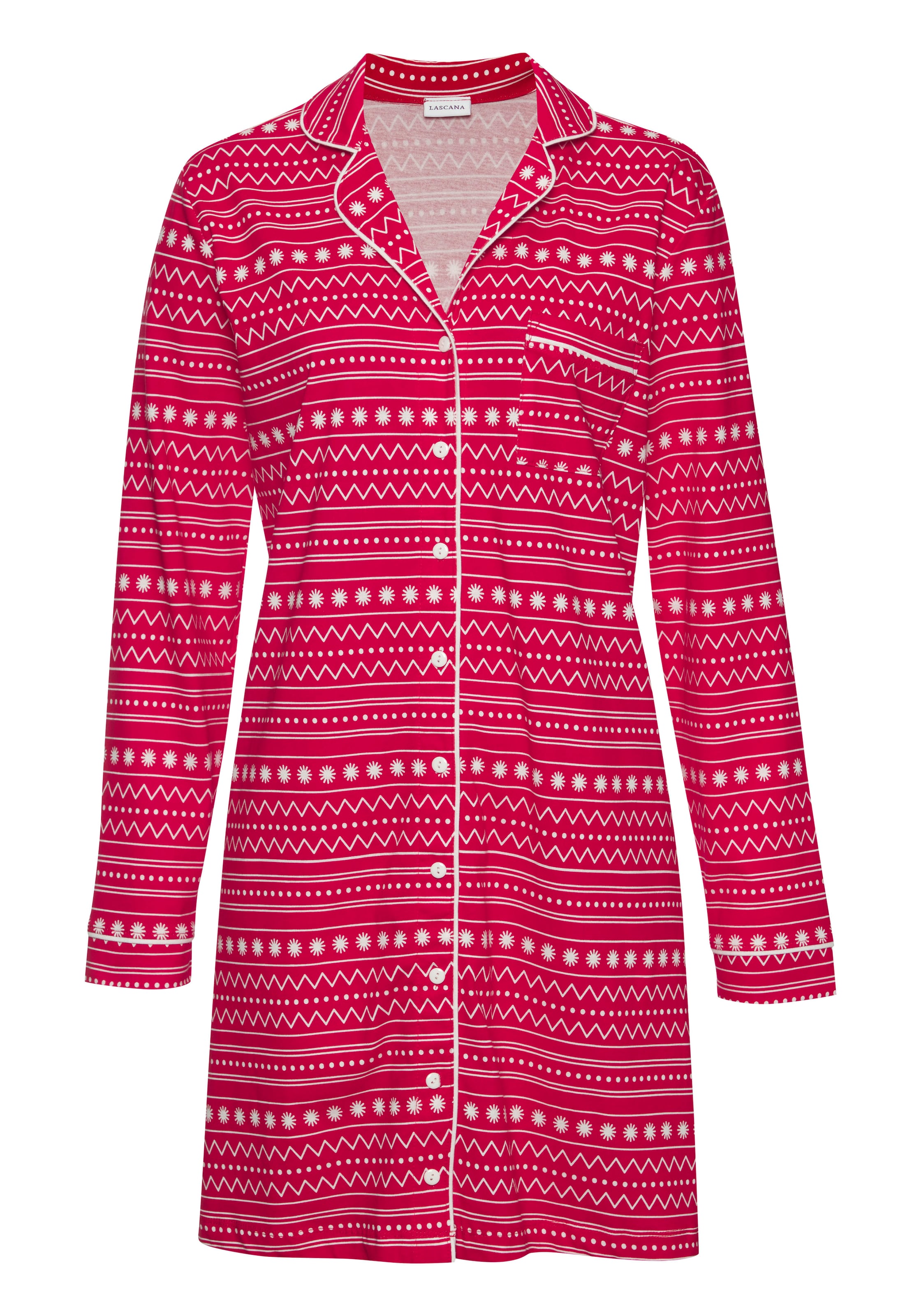 LASCANA Nightgown in Red: front