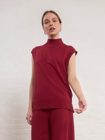 Pull-over 'Evonne' Aligne en rouge : devant