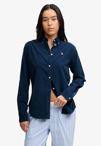 Chemisier Superdry & Co en bleu : devant