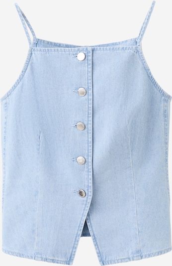 MANGO Toppi 'SAGARO' koossa XS värissä sininen denim, Tuotenäkymä