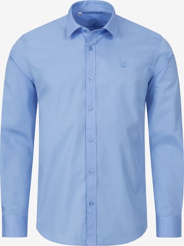 Indumentum Button Up Shirt in Blue: front