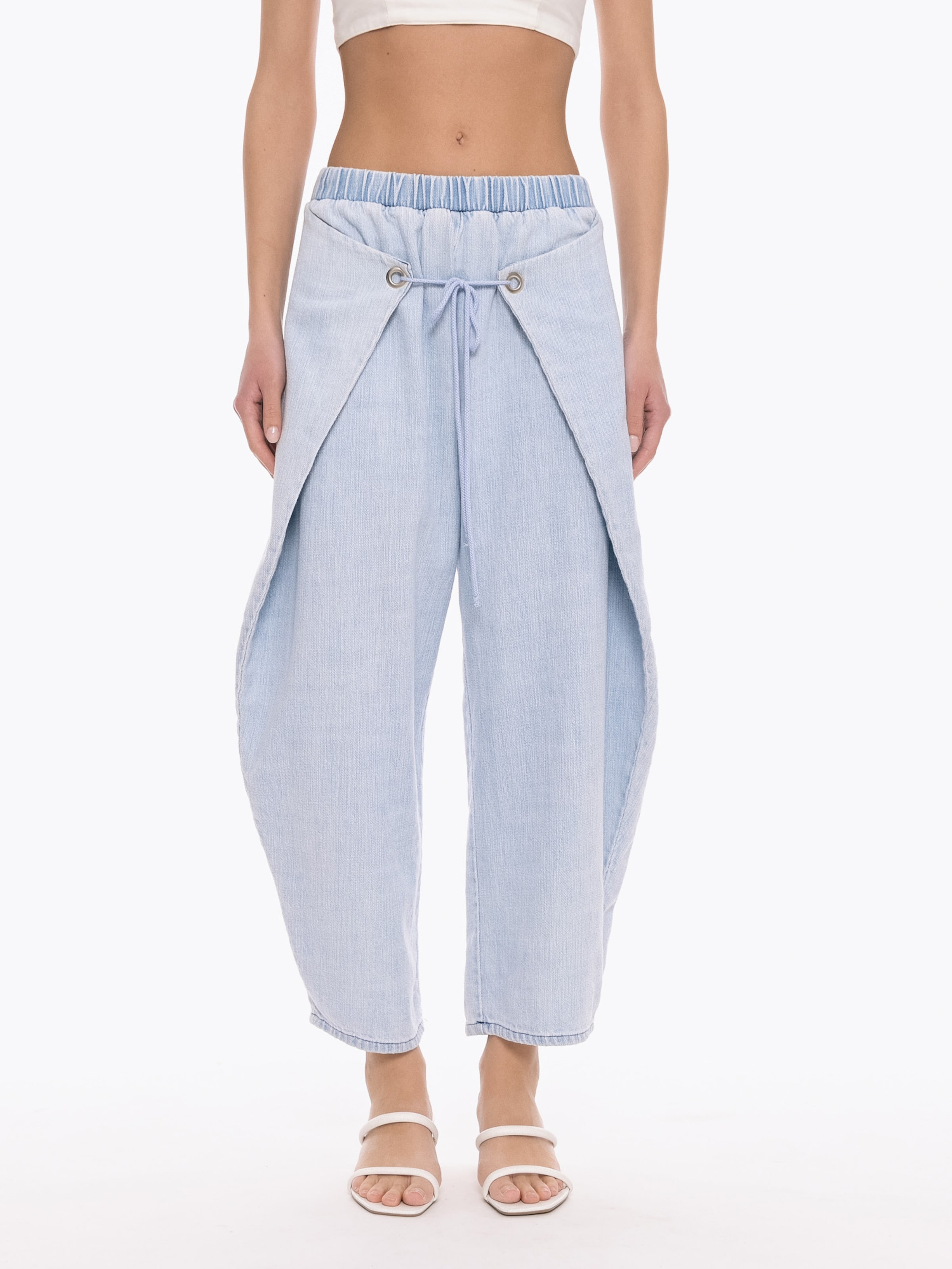 4TAILORS Tapered Byxa i blå