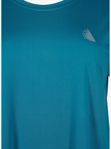 Active by Zizzi Sportshirt 'Abasic' in Blau